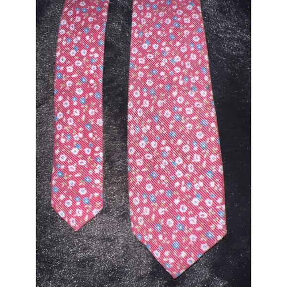 The Tie Bar Floral Cotton Neck Tie 100% Cotton 2.5” Wide 63” Long - Picture 1 of 10